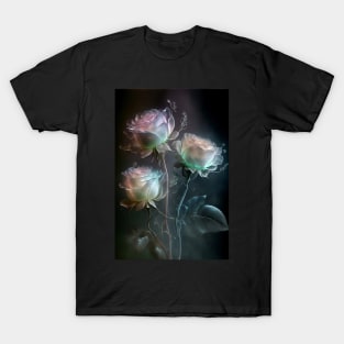 Iridescent pastel roses T-Shirt